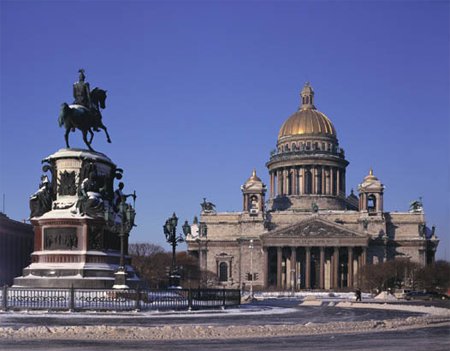 The Monument to Nicholas I on St. Isaac Sq.
